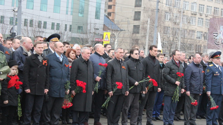 Члены Совета приняли участие в торжественной церемонии в День защитника Отечества